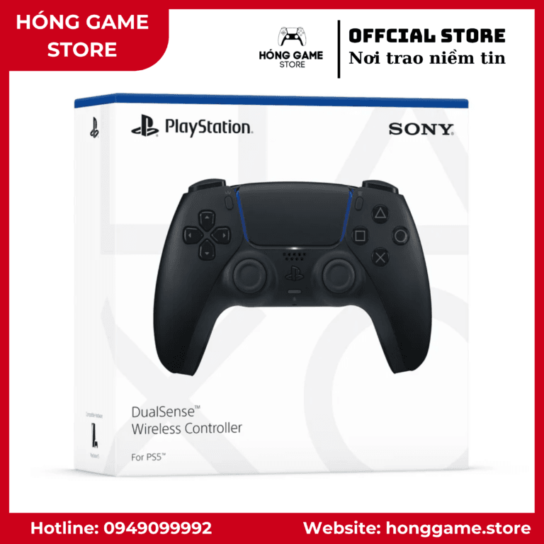 Tay cầm PS5 DualSense đen tại Hóng Game Store