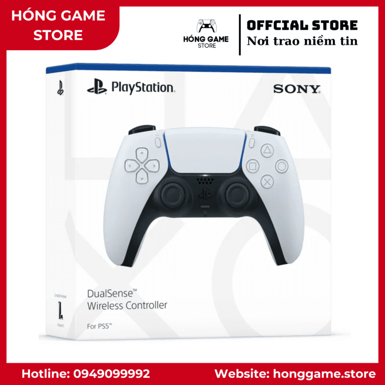 Tay cầm PS5 DualSense trắng chính hãng Sony Việt Nam