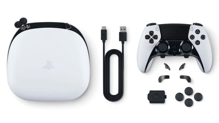 Tay cầm PS5 DualSense Edge và bộ phụ kiện đi kèm