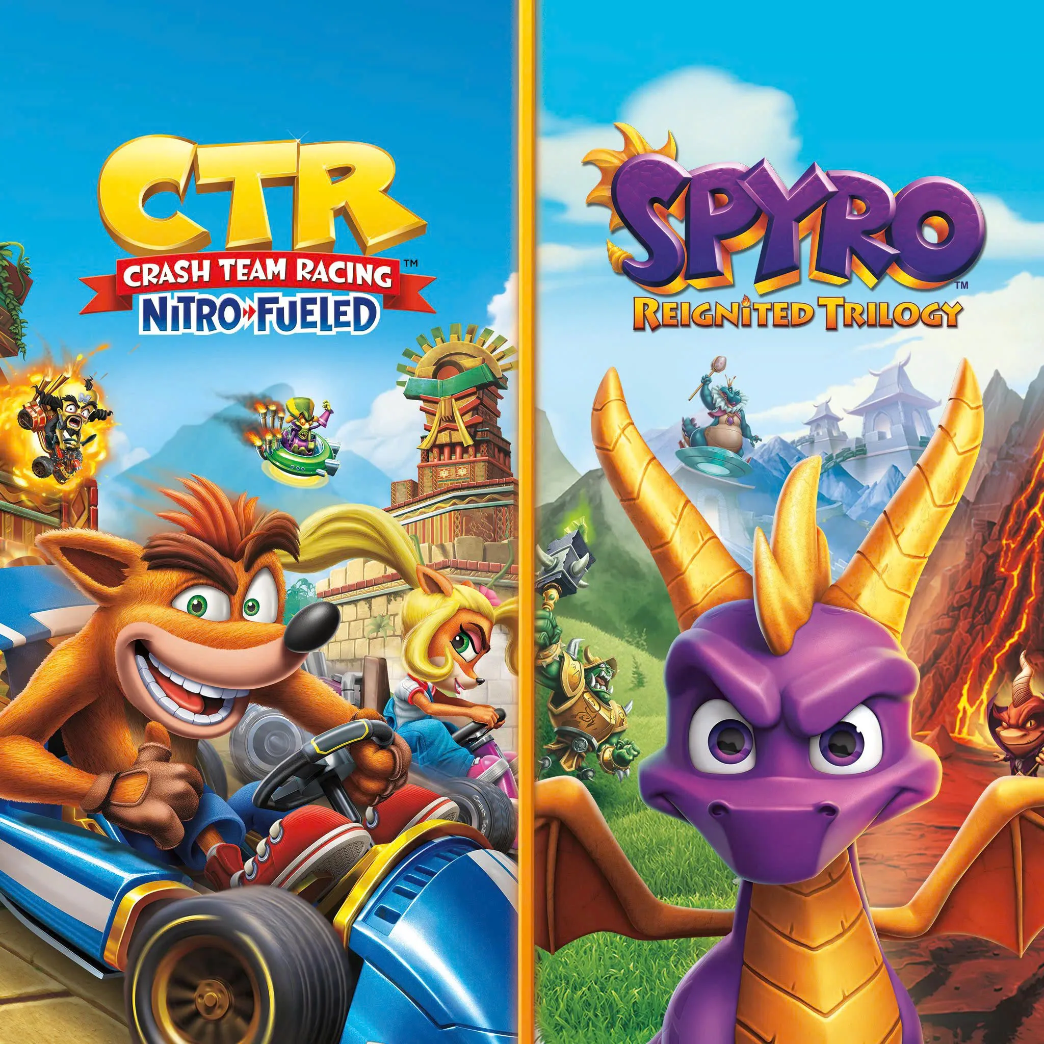 Crash Bandicoot™ Bundle - N. Sane Trilogy + CTR Nitro-Fueled (PS4) [DIGITAL]