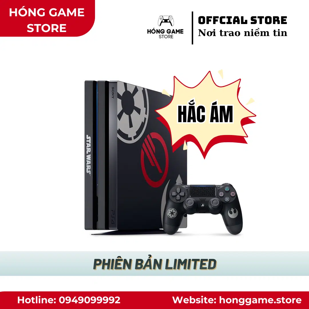 MÁY PS4 PRO 1TB - HẮC ÁM - ĐÃ QUA SỬ DỤNG (Star Wars Battlefront II Limited Edition)