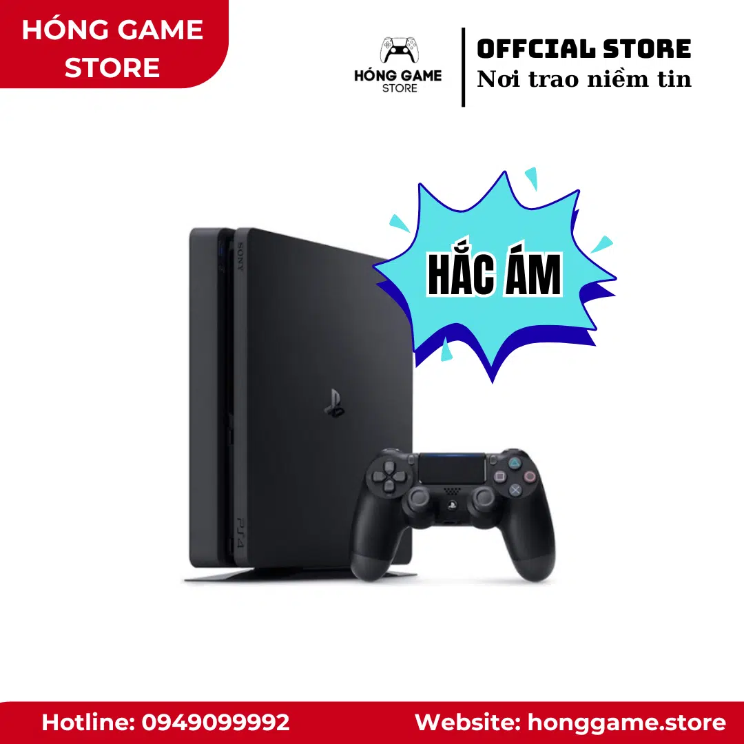 MÁY PS4 SLIM HẮC ÁM 1TB - ĐÃ QUA SỬ DỤNG