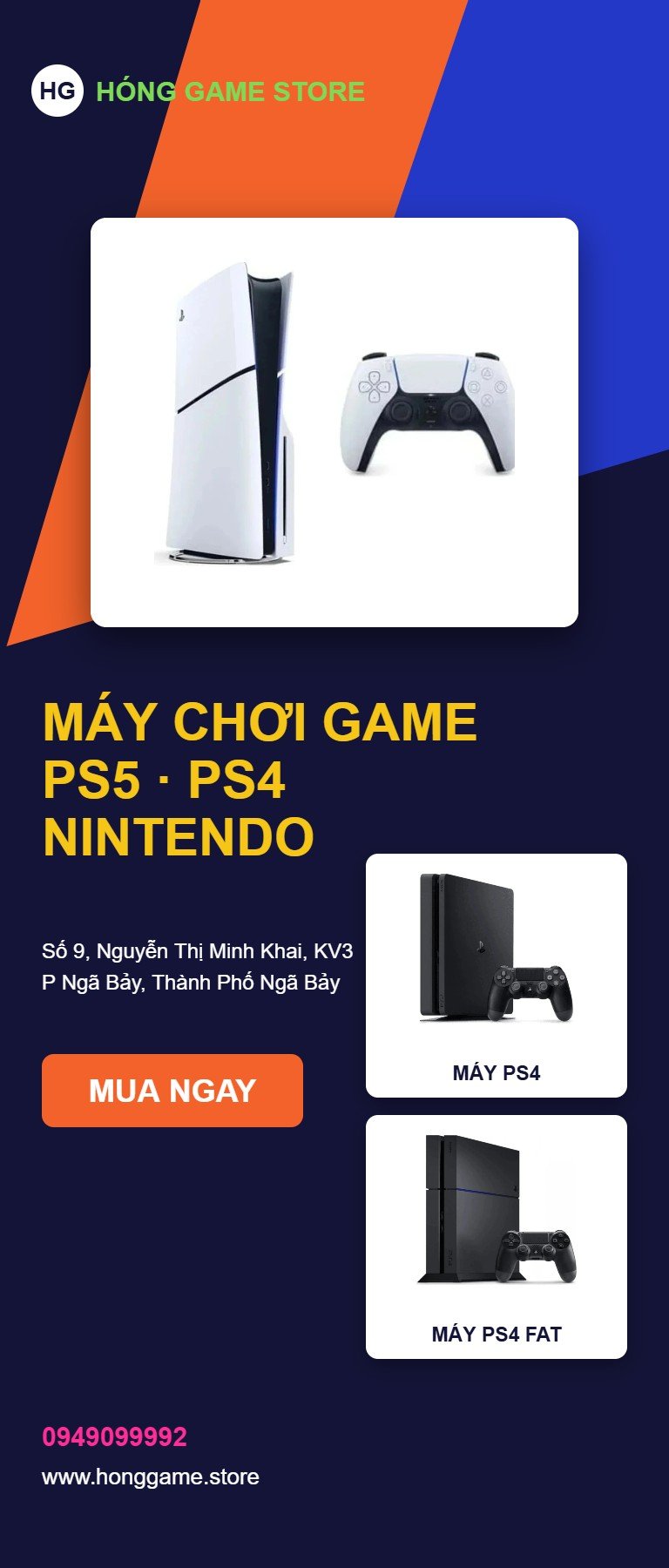 Máy chơi game PS5 PS4 Nintendo - Hóng Game Store