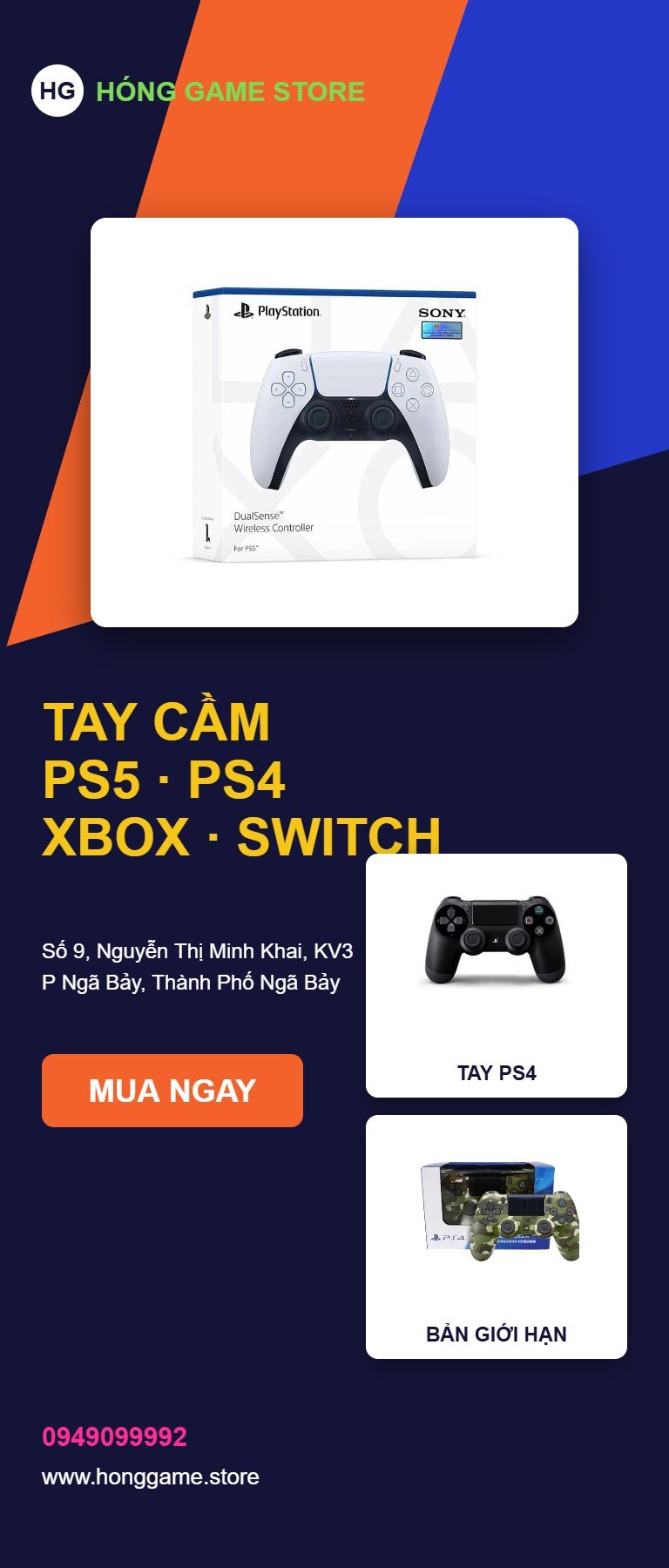 Tay cầm PS5 PS4 Xbox Switch - Hóng Game Store