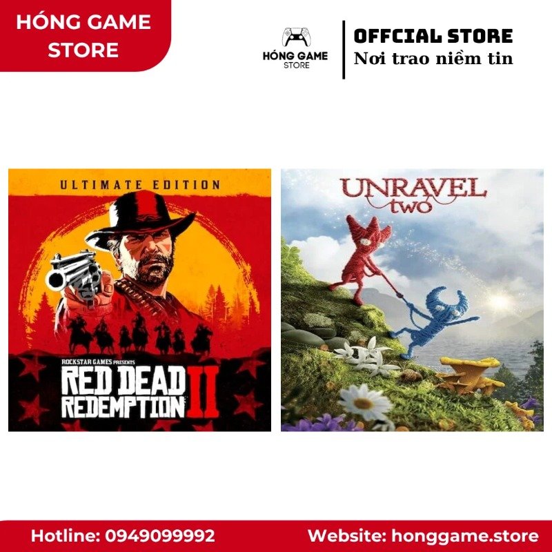 COMBO 2 GAME – Red Dead Redemption 2: Ultimate Edition, Unravel Two (PS4/PS5) [DIGITAL]