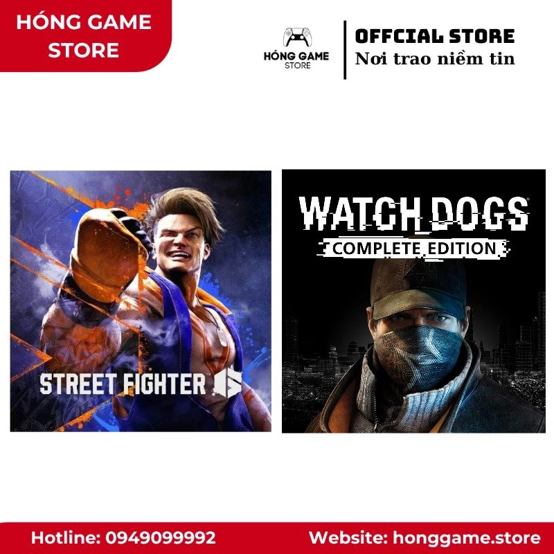 COMBO 2 GAME – Street Fighter 6 Deluxe Edition, WATCH_DOGS COMPLETE EDITION (PS4/PS5) [DIGITAL]