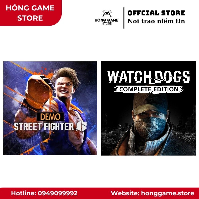 COMBO 2 GAME – Street Fighter 6 Deluxe Edition, WATCH_DOGS COMPLETE EDITION (PS4/PS5) [DIGITAL]
