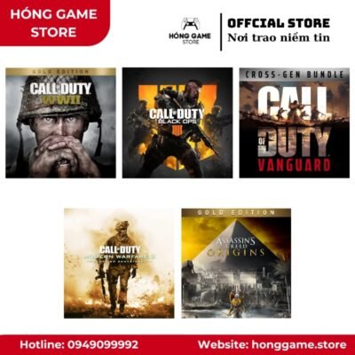 COMBO 5 GAME – Call of Duty: WWII - Gold Edition, Call of Duty: Black Ops 4... (PS4/PS5) [DIGITAL]