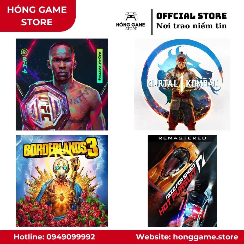 COMBO 5 GAME – UFC 4 Deluxe Edition, Mortal Kombat 11... (PS4/PS5) [DIGITAL]