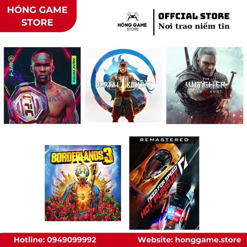 COMBO 5 GAME – UFC 4 Deluxe Edition, Mortal Kombat 11... (PS4/PS5) [DIGITAL]