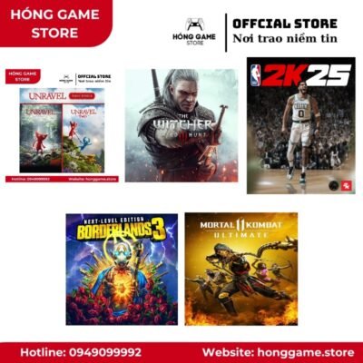 COMBO 5 GAME – Unravel 1+2, Mafia Trilogy, NBA 2K26, Borderlands 3, Mortal Kombat 11 (PS4/PS5) [DIGITAL]