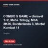 COMBO 5 GAME – Unravel 1+2, Mafia Trilogy, NBA 2K26, Borderlands 3, Mortal Kombat 11 - Game digital cho PS4 và PS5