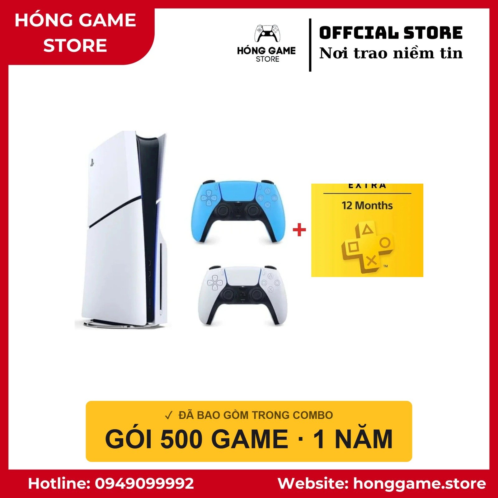 COMBO ĐÁNG MUA – PS5 Slim Ổ đĩa + 500 game - Hóng Game Store