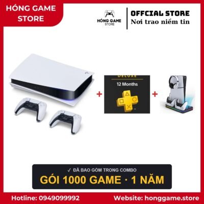 COMBO PS5 Fat Digital – 2 tay + 1000 game - Hóng Game Store