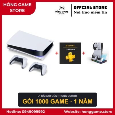 COMBO PS5 Fat Digital – 2 tay + 1000 game - Hóng Game Store