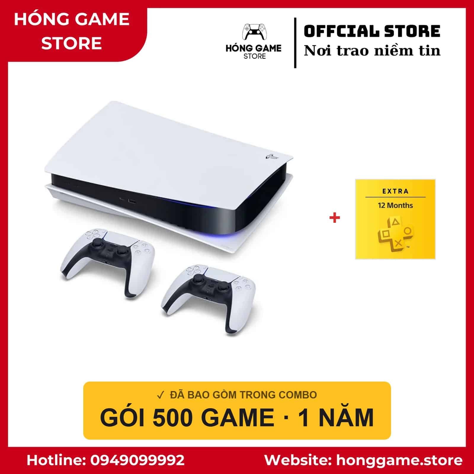 COMBO PS5 Fat Digital – 2 tay + 500 game - Hóng Game Store