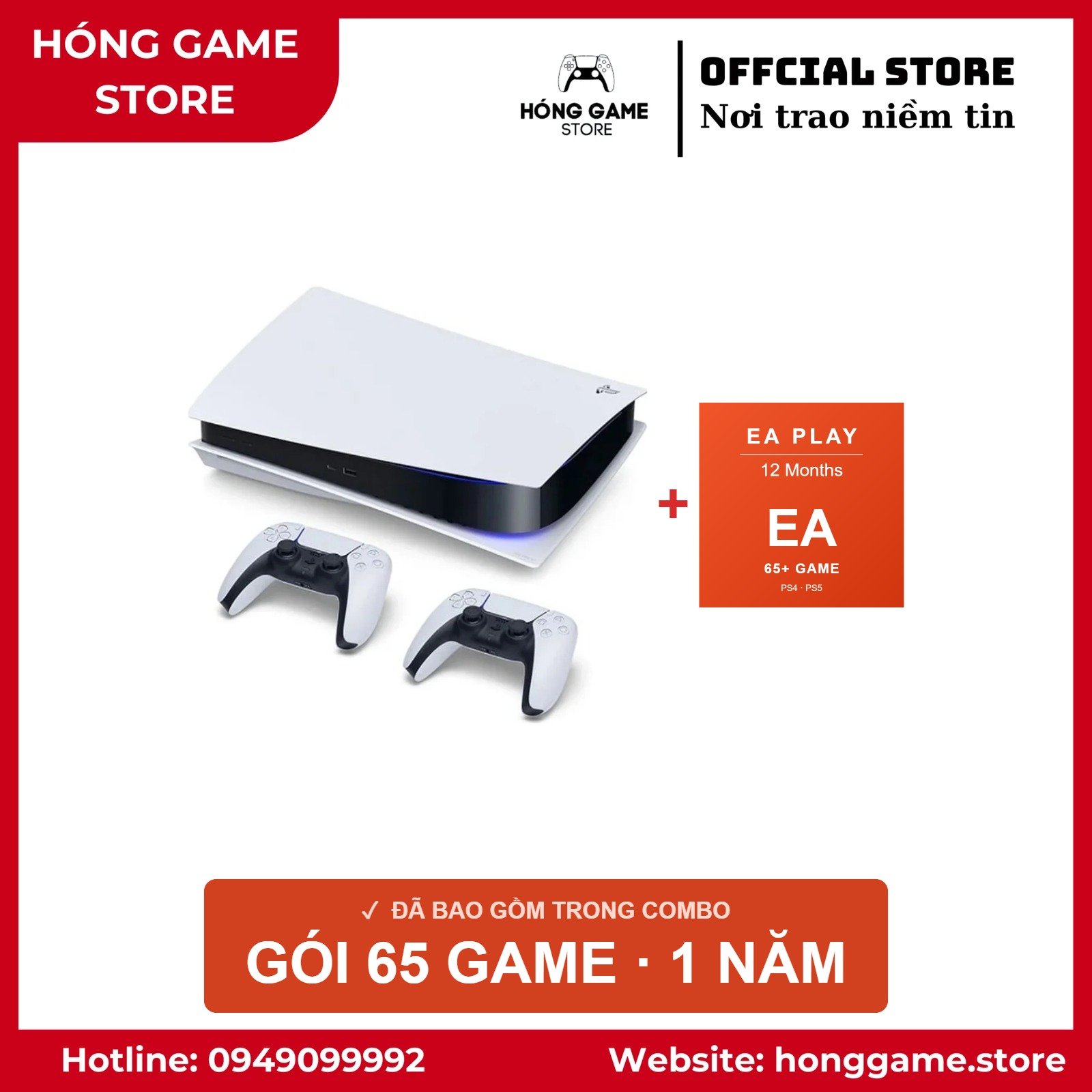 COMBO PS5 Fat Ổ đĩa – 2 tay + 65 game - Hóng Game Store