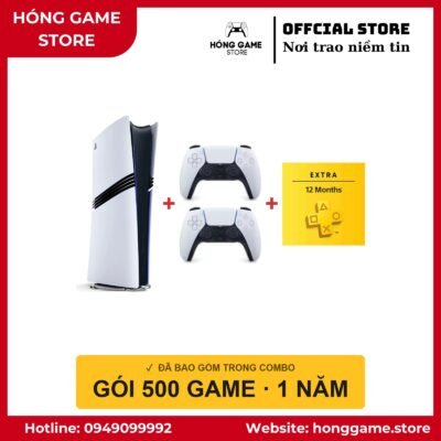 COMBO PS5 Pro Ổ đĩa – 2 tay + 500 game - Hóng Game Store