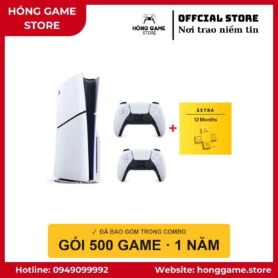 COMBO PS5 Slim Ổ đĩa – 2 tay + 500 game - Hóng Game Store