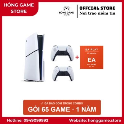 COMBO PS5 Slim Ổ đĩa – 2 tay + 65 game - Hóng Game Store