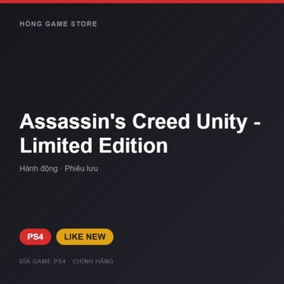 Đĩa game Assassin's Creed Unity - Limited Edition cho PS4 - Hóng Game Store