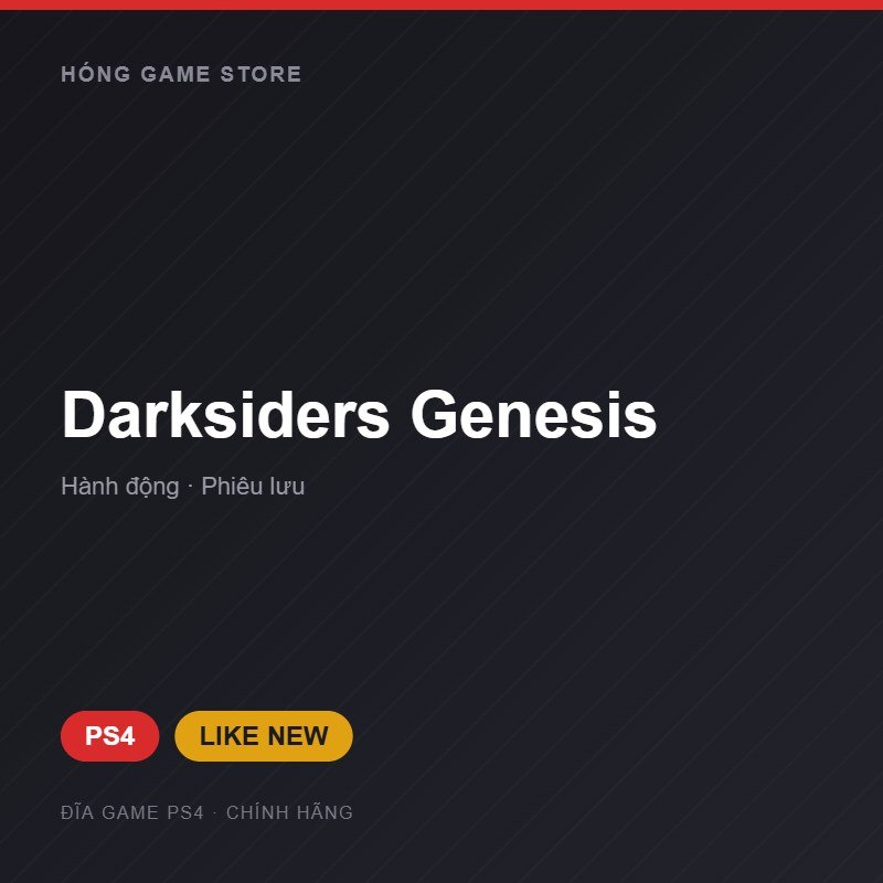 Đĩa game Darksiders Genesis cho PS4 - Hóng Game Store
