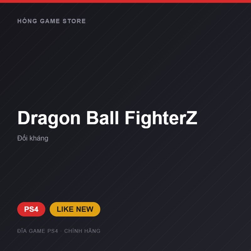 Đĩa game Dragon Ball FighterZ cho PS4 - Hóng Game Store