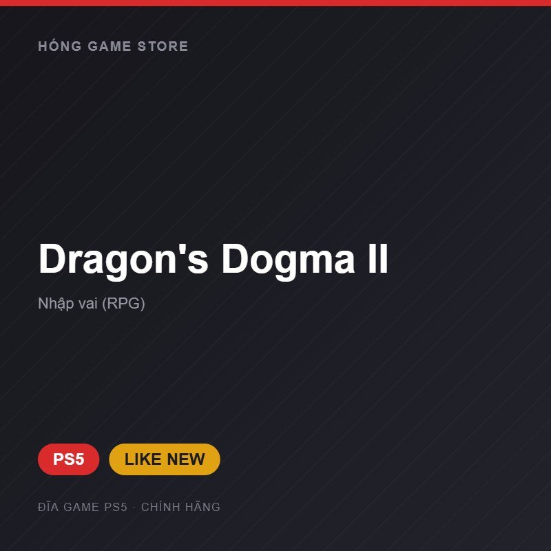 Đĩa game Dragon's Dogma II cho PS5 - Hóng Game Store