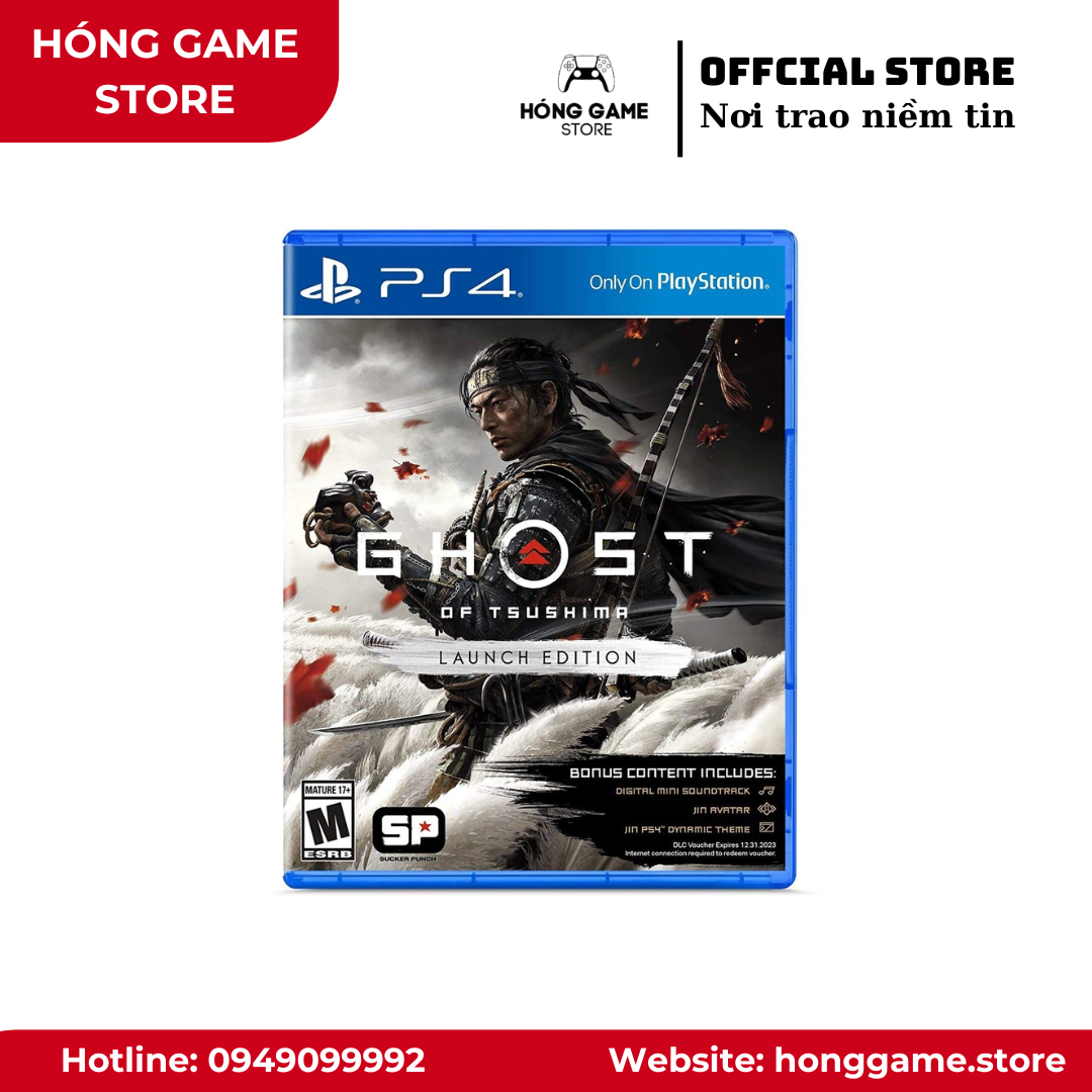 Đĩa game Ghost of Tsushima PS4 giá rẻ tại Hóng Game Store