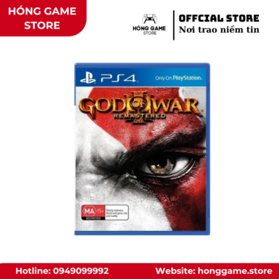 Đĩa game God of War III Remastered – PS4 (Like New) - Hóng Game Store