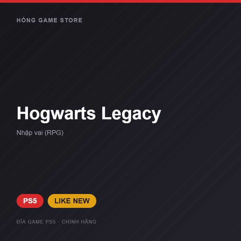 Đĩa game Hogwarts Legacy cho PS5 - Hóng Game Store