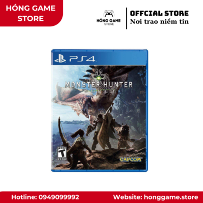 Đĩa game Monster Hunter World – PS4 (Like New) - Hóng Game Store