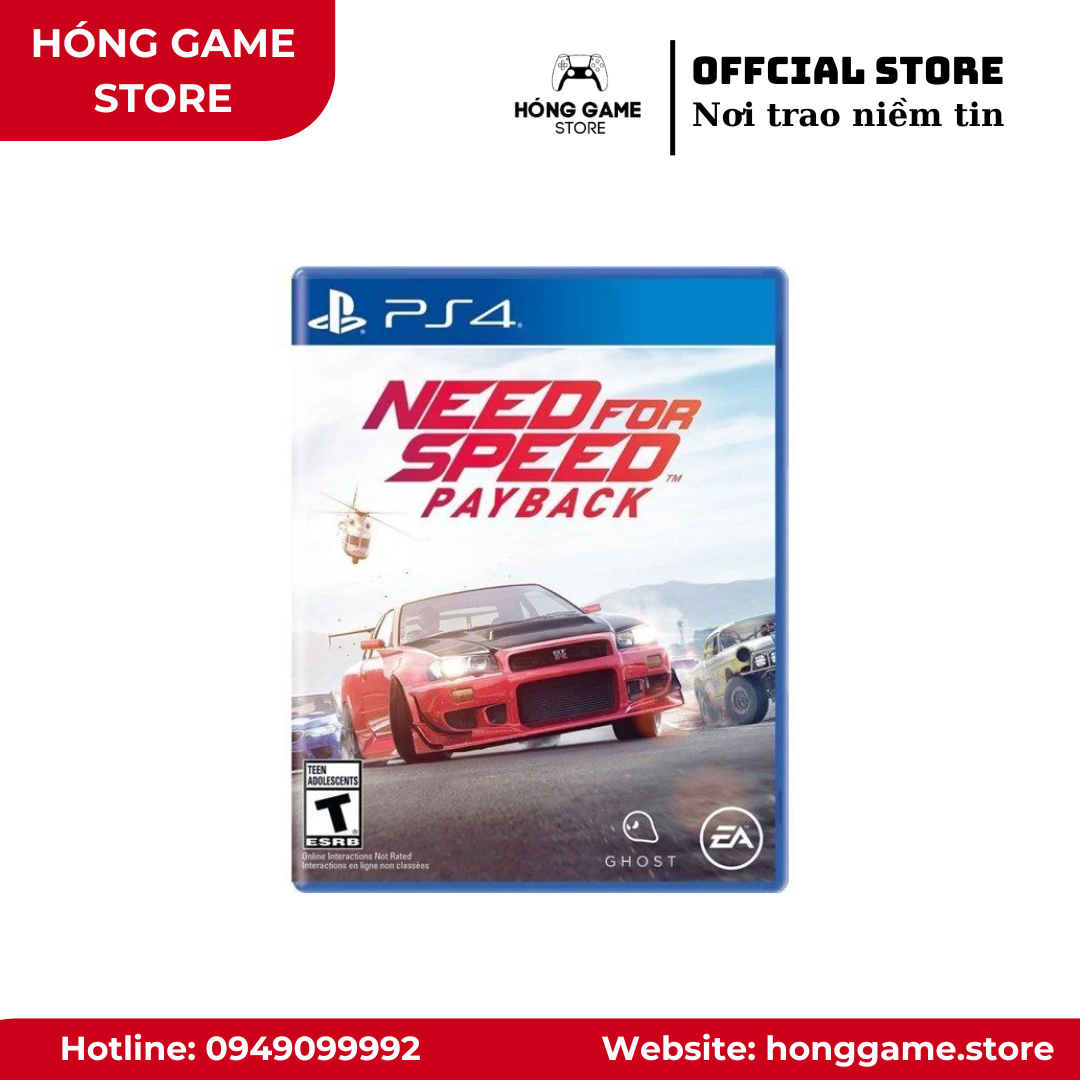 Đĩa game Need for Speed Payback – PS4 (Like New) - Hóng Game Store