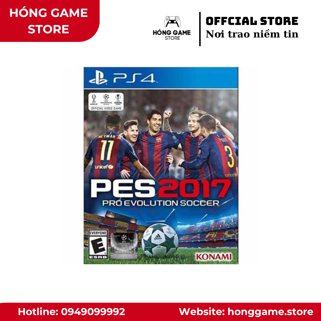 Đĩa game PES 2017 – PS4 (Không hộp) - Hóng Game Store