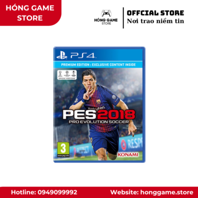 Đĩa game PES 2018 – PS4 (Không hộp) - Hóng Game Store