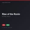 Đĩa game Rise of the Ronin cho PS5 - Hóng Game Store