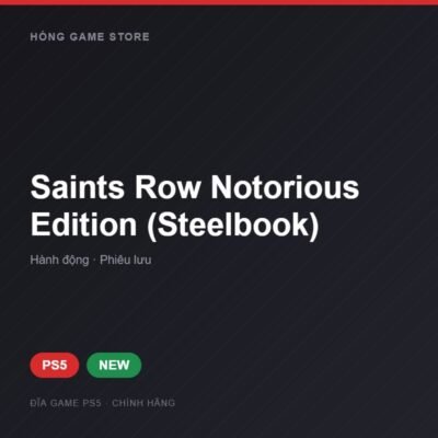Đĩa game Saints Row Notorious Edition (Steelbook) cho PS5 - Hóng Game Store