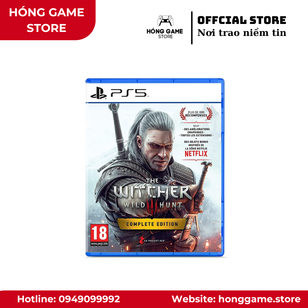 Đĩa game The Witcher 3: Wild Hunt PS4 giá rẻ tại Hóng Game Store