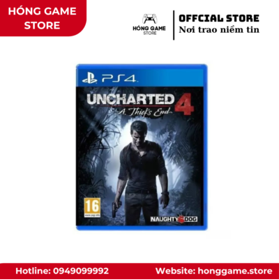Đĩa game Uncharted 4: A Thief's End – PS4 (Like New) - Hóng Game Store