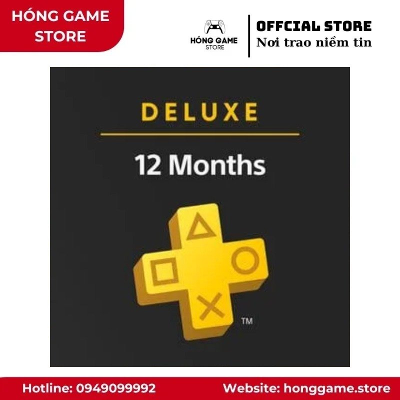 Gói Playstation Plus Deluxe 1 năm [DIGITAL] - Hóng Game Store