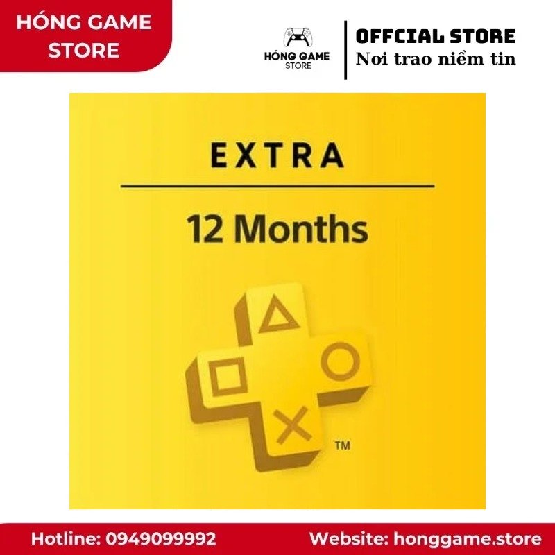 Gói Playstation Plus Extra 1 năm [DIGITAL] - Hóng Game Store