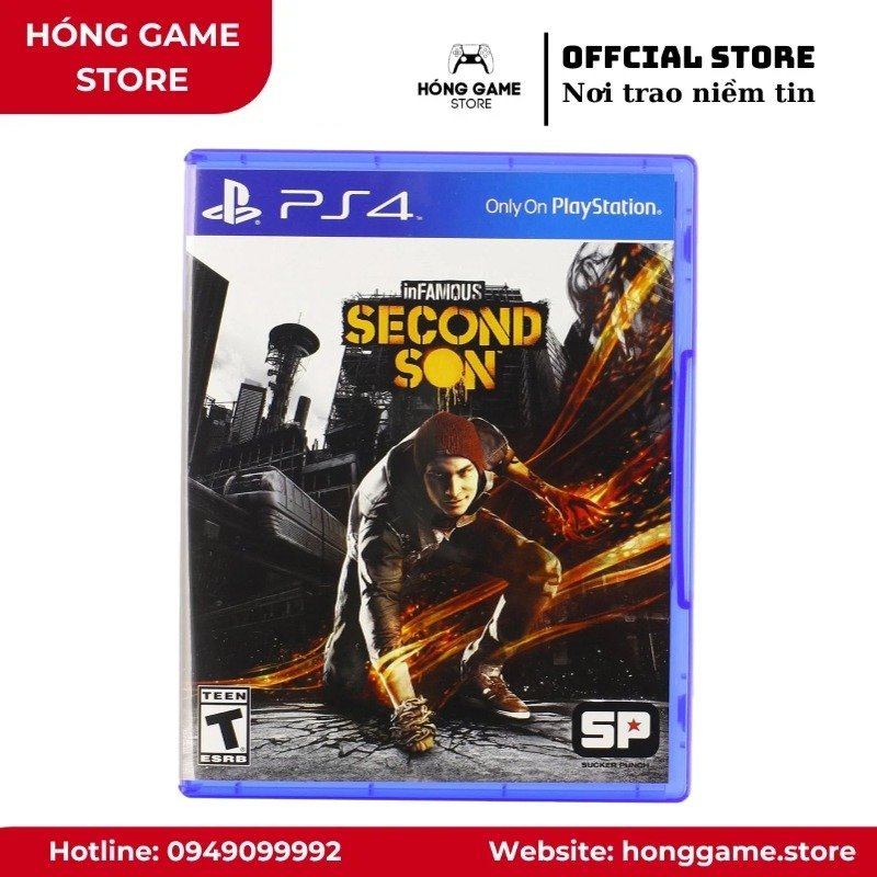 Đĩa game inFAMOUS Second Son – PS4 (Like New)