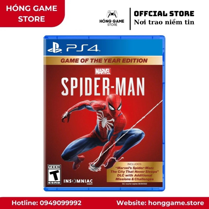 Đĩa game Marvel's Spider-Man – PS4 (Like New)