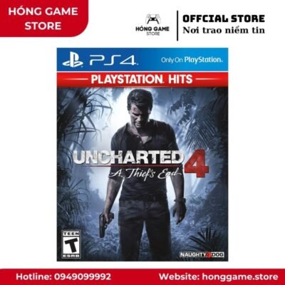 Đĩa game Uncharted 4 + God of War Remastered – PS4 (Like New)