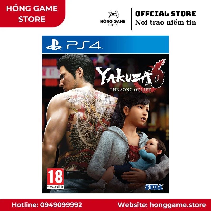 Đĩa game Yakuza 6: The Song of Life – PS4 (Like New)