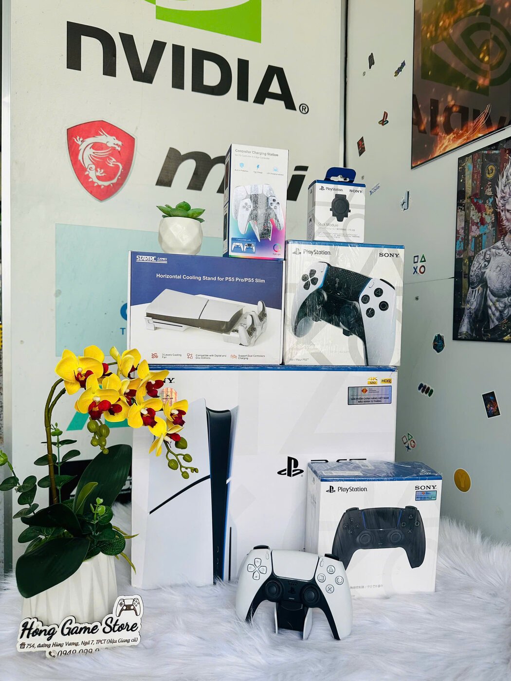 Máy PS5 Slim bản Ổ đĩa 1TB máy mới nguyên seal - Hóng Game Store