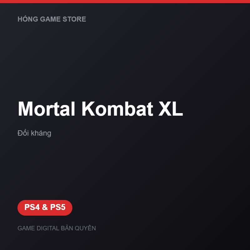 Mortal Kombat XL bản digital cho PS4 và PS5 - Hóng Game Store