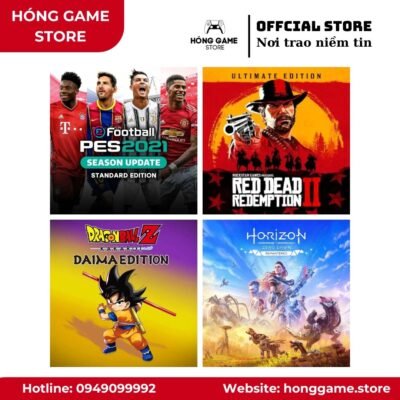 COMBO 2 GAME – PES 21 +Red dead 2, Dragon ball Z, Street fighter V, Yakuza… (PS4/PS5) [DIGITAL]