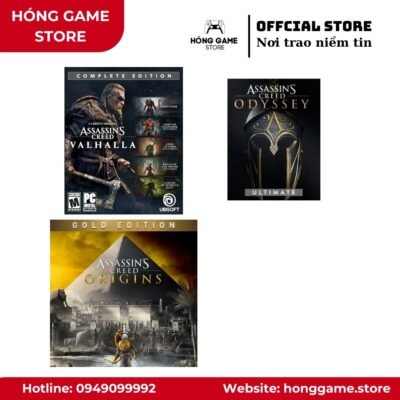 COMBO 3 GAME – Assassin's Creed Valhalla - Complete Edition + Assassin's Cr… (PS4/PS5) [DIGITAL]