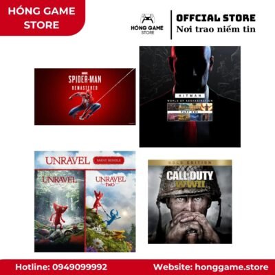 COMBO 6 GAME – Marvel's Spider-Man Remastered + HITMAN World of Assassinati… (PS4/PS5) [DIGITAL]